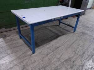 lot 12 image: Work Bench Table  - 72(w) x 36 x 29.5(h)