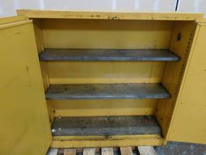 lot 14 image: SE-CUR-ALL Flammable Cabinet - 43(w) x 44(h) x 12(d)