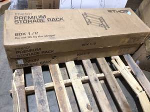lot 21 image: ETHOS 3-Tier Premium Storage Rack Original&nbspCustomer Returns see the pictures &nbspNot inspected it maybe missing or damaged pcs 