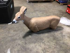 lot 27 image: Delta McKenzie Hunting 50455 Backyard 3D - Challenger Deer Archery Target Customer Returns see the pictures