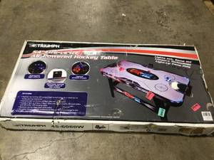 lot 35 image: Triumph Sports USA 45-6060W 54 in. Fire N Ice LED Air-Powered Hockey Game Table