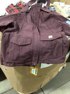 lot 43 image: Womens Large Deep Wine Nylon Shoreline Jacket by Carhartt Not used