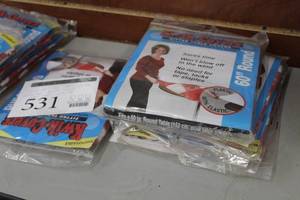 lot 531 image: Lot of (5) Kwik-Covers Plastic with Elastic 60 Round Fitted Table Cover