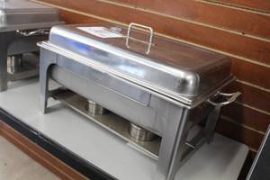lot 519 image: Full-Size Chafing Dish with (2) Half Pans