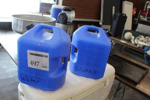 lot 497 image: Lot of (2) Water Jugs 6-Gallon