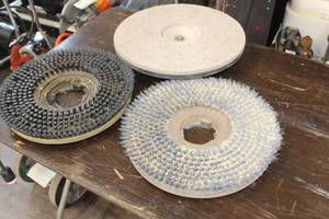 lot 96 image: (2) 17 Floor Scrubbers and (1) 17 Sandpaper Driver