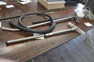 lot 46A image: Lot of (3) Vacuum Accessories - (2) Wands, (1) Hose