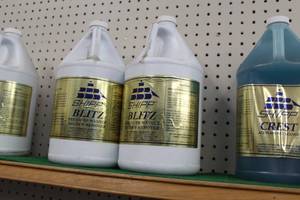 lot 46D image: Lot of (2) Shipp Blitz Pressure Washer Mildew Remover 1-Gallon Plastic Jugs