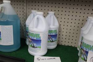 lot 46M image: Lot of (3) Shipp Marvel All In One Carpet Cleaner Plastic Bottles