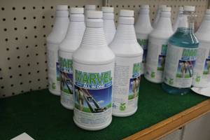 lot 46N image: Lot of (6) Shipp Marvel All In One Carpet Cleaner Plastic Bottles