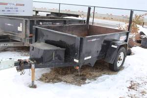 lot 2 image: 2004 Bri-Mar Trailers DT508-3 Low Profile 8 Single Axle Dump Trailer
