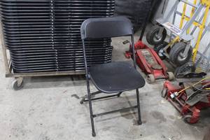 lot 1461 image: Lot of (10) MetalPlastic Folding Banquet Chairs