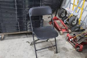 lot 1465 image: Lot of (10) MetalPlastic Folding Banquet Chairs