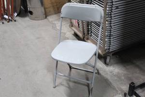 lot 1413 image: Lot of (10) MetalPlastic Folding Banquet Chairs