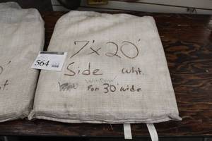 lot 564 image: 7x20 Rope & Pole Tent Side