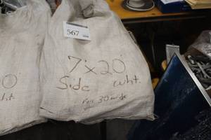 lot 567 image: 7x20 Rope & Pole Tent Side