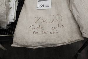 lot 566 image: 7x20 Rope & Pole Tent Side