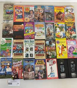 lot 50 image: 27 Vintage VHS Tapes