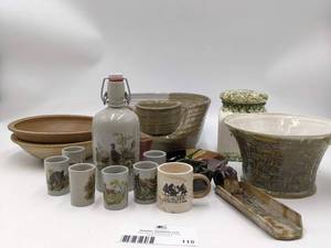 lot 115 image: Beautiful 14 Piece Hand-Crafted Ceramic Collection