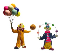Paper Mache Clowns