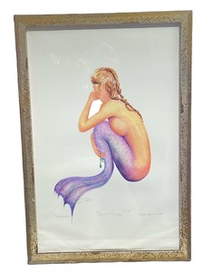Robert Kline Signed &amp Framed Mermaid Print