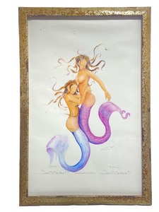 Robert Kline Signed &amp Framed Mermaid Print