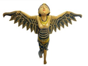 Bali Winged Flying Mermaid Mobile