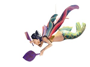 Bali Winged Flying Mermaid Mobile
