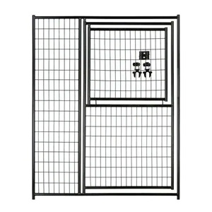lot 46 image: Lucky Dog 6 ft. H x 5 ft. W Black Welded Wire Modular Gate in Gate