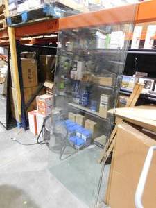 lot 49 image: Glass Shower Door Panels.