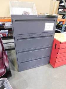 lot 80 image: HON Brigade 700 Series 5-Drawer Lateral - 42 x 18 x 64.3 - 2 x Shelf(ves) - 5 x Drawer(s) - A4, Legal, Letter - Lateral - Interlocking