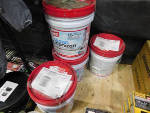 lot 92 image: (4) Lanco 5 Gal. Ultra Siliconizer 100% Acrylic Elastomeric Reflective Roof Coating (Silicone-modified)