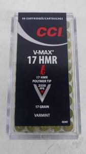 17 V-Max HMR - 17 gr - CCI - 50 Rounds
