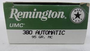 380 Automatic  Remington  50 Rounds