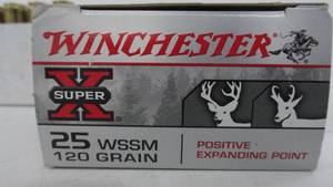 25 WSSM - 120 gr Winchester - 20 Rounds