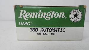 380 Automatic - 95 gr - Remington - 50 Rounds