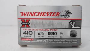 410 ga - 2 12 - Slug - Winchester - 15 Rounds