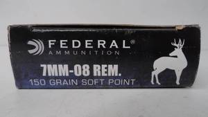 7 MM - 08 REM - 150 gr - Federal  - 20 Rounds