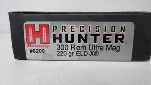 300  Rem Ultra Mag - 220 gr - Hornady  - 20 Rounds