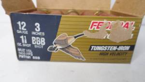 12 ga - 3 - 1 18 oz - BBB shot - Federal  - 10 Rounds