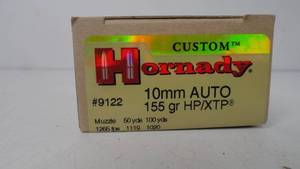 10 MM - Auto  - 155gr - Hornady - 20 Rounds