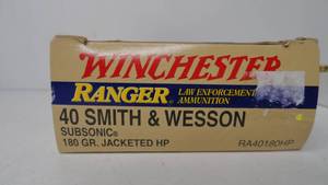 40 Smith & Wesson - 180 gr - Winchester - 50 Rounds