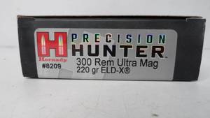 300 Rem Ultr mag - 220 gr - Hornady  - 20 Rounds