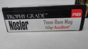 7 MM Rem. Mag.  - 140 gr - Nosler - 20 Rounds