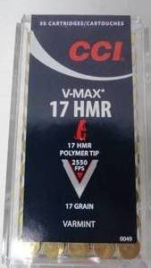 17 HMR - 17gr -CCI - 50 Rounds