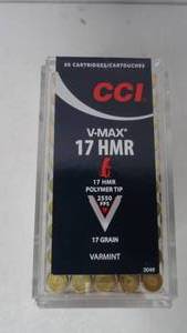 17 HMR - 17gr -CCI - 50 Rounds