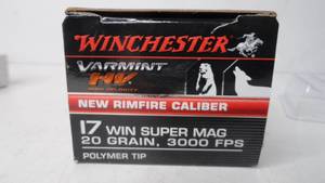 17 Win Super Mag - 20 gr - Winchester - 50 Rounds