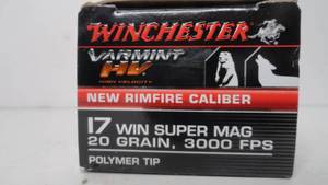 17 Win Super Mag - 20 gr - Winchester - 50 Rounds