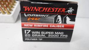 17 Win Super Mag - 20 gr - Winchester - 50 Rounds