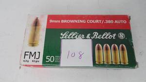 9 MM Browning - .380 Auto - Lellier & Bellot - 28 Rounds
